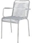 Fiam - Mya Spaghetti Outdoor Stuhl, grau