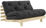 Karup - Roots Schlafsofa, 140 x 200 cm, Kiefer natur / dunkelgrau (734)