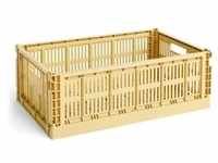 HAY - Colour Crate Korb L, 53 x 34,5 cm, golden yellow, recycled