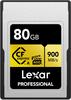 Lexar LCAGOLD080G-RNENG, Lexar CFExpress Professional Type A Gold - 900MB/s 80 GB