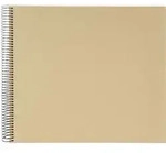 goldbuch Spiralalbum Bella Vista ohne Fenster 35x30 40 wei&szlig;e Seiten Beige