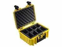 B&W 3000/Y/RPD, B&W outdoor.cases Type 3000 mit variabler Facheinteilung (RPD) gelb