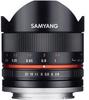 Samyang 21570, Samyang Fisheye 8mm f/2,8 II UMC Fujifilm X schwarz