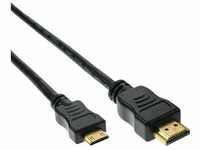Inline 17455P, Inline HDMI-Kabel Stecker A auf C mit vergoldeten Kontakten 5m schwarz