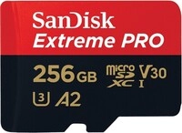 SanDisk SDSQXCD-256G-GN6MA, SanDisk Extreme Pro micro SDXC UHS-I, U3, V30, A2, C10+ SanDisk SDSQXCD-256G-GN6MA, SanDisk Extreme Pro micro SDXC UHS-I, U3, V30, A2, C10+