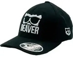 Beaver Golf Cap Curved Snapback, schwarz