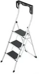Hailo K75 ComfortLine ergonomische Stahl-Trittleiter 3 Stufen