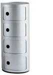 Kartell Componibili 4 Elemente Container (silber) silber