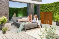 Home Deluxe Sonnenliege f&uuml;r 2 mit verstellbarer R&uuml;ckenlehne VALENCIA - 203 x 144 cm