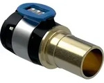 Geberit FlowFit &Uuml;bergang auf Mapress m Einschubende bleifreier Rotguss 40-35mm