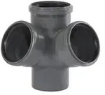HTsafeED Eckdoppelabzweig DN 110/110/110 67,5 Grad
