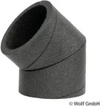 Wolf ISO-Rohrsystem Bogen 45 Grad DN 125