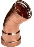 Kupfer Pressfitting Bogen 45 Grad Viega Profipress 2426 XL 64,0 mm DVGW...