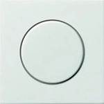 Gira 0650112, Gira Drehknopf Symbol Dimmer reinwei&szlig; gl&auml;nzend Fl&auml;che 0650112