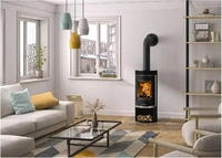 Oranier 579310, ORANIER Kaminofen Rota 2.0 Korpus Stahl schwarz, Abdeckplatte Stahl