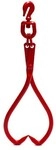 Dema Holzzange Schleppzange Verladezange Forstzange 550kg 11mm R&uuml;ckezange