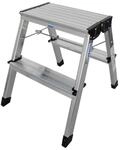 Krause Stehleiter Treppy Haushaltsleiter Klapptritt Doppelleiter 2x2 Stufen 130013