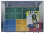 FIXKRAFT Kunststoff Sortimentskasten Flex 37-12 bunt 12 F&auml;cher 370x295x55mm