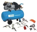 Guede G&uuml;de Kompressor Kolbenkompressor 50l 10 bar Druckluftkompressor Set 400/10/50