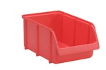 1000Angebote Sichtbox Gr.4 Rot - Organisationsbox und Stapelbox f&uuml;r optimale Ordnung