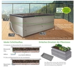 Juwel Hochbeet Timber Pflanzkasten 130x60x41 cm F&uuml;llinhalt ca. 125 L Holz Optik