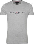 Tommy Hilfiger 2900051533077, Tommy Hilfiger Logo T-shirt Grau - Gr&ouml;&szlig;e XS Mann