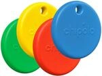 Chipolo Pop - Bluetooth-Tracker f&uuml;r Apple und Android - 4er-Set - Blau