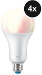 WiZ Tunable White & Color 150W E27 Standardform - 4er-Set
