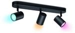 WiZ IMAGEO Spots Deckenleuchte Tunable Farbig 3x 5W - Schwarz