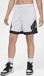 Jordan FN5134-101, Jordan Sport 4" Diamond Shorts Damen Wei&szlig; Gr&ouml;&szlig;e S Bekleidung