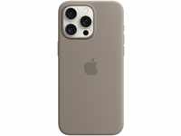 Silikon Case mit MagSafe für iPhone 15 Pro Max tonbraun