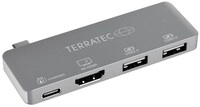 Connect C4 USB Type-C Adapter mit USB-C PD, HDMI, 2x USB 3.0 aluminium