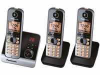KX-TG6723GB Schnurlostelefon mit Anrufbeantworter schwarz