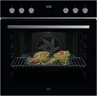 OU5AE22AB Einbau Elektro-Herd schwarz, 71 l, Pizza-Stufe, Hei&szlig;luftgrill, 59,5...
