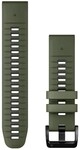QuickChange Silikonarmband (22mm) moosgr&uuml;n/graphit