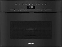 H 7440 BMX Backofen mit Mikrowellenfunktion obsidianschwarz