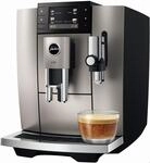 E8 Kaffee-Vollautomat Midnight Silver (ED), Latte Macchiato/Cappuccino, 15 bar, 1,9