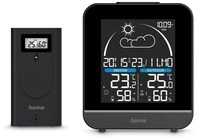 La Gomera Wetterstation mit Au&szlig;ensensor schwarz