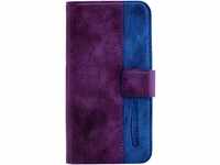 Book Case Elite Handy-Klapptasche für iPhone 7/8 lila/blau