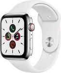 Watch Series 5 (44mm) GPS+4G mit Sportarmband edelstahl/wei&szlig;
