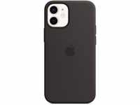 Silikon Case mit MagSafe für iPhone 12 mini schwarz