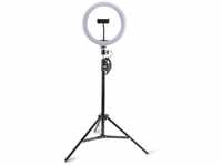 LoomiPod Mini Selfie Tripod LED XL schwarz