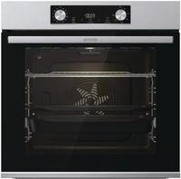 BPS6737E14X Einbaubackofen edelstahl/cleansteel, 77 l, Pizza-Stufe, schnelles