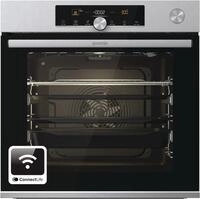 BSA6747A04XWI Einbaubackofen edelstahl, 77 l, Pizza-Stufe, schnelles Vorheizen,