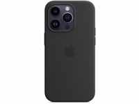 Silikon Case mit MagSafe für iPhone 14 Pro mitternacht