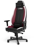 LEGEND B&uuml;ro/Gaming Stuhl schwarz/wei&szlig;/rot