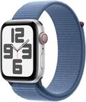 Watch SE (44mm) GPS+4G Smartwatch 2. Generation, Alu mit Sport Loop silber/winterblau