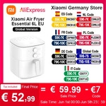 Global Version Xiaomi Air Fryer Essential 6L Flip-free cooking 360&deg; heated air