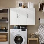 SoBuy FRG231-L H&auml;ngeschrank Badezimmerschrank H&auml;ngend Wandschrank mit Verstellbarem