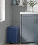 SONGMICS M&uuml;lleimer K&uuml;che, 20 Liter Abfalleimer, Tretm&uuml;lleimer, Stahl, mit